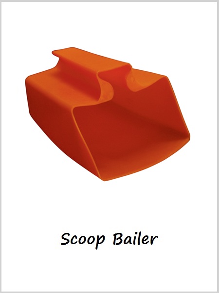Plastic scoop bailer
